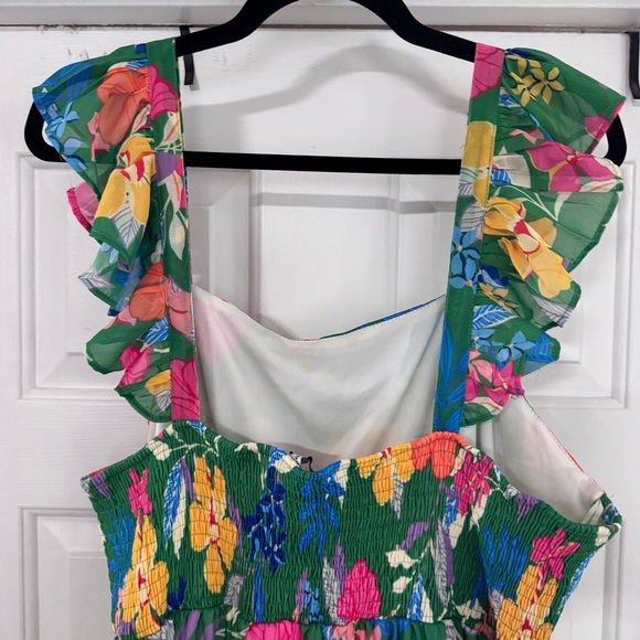 Baltic Born Green and Pink Resort Maxi Dress - Picture 4 of 5